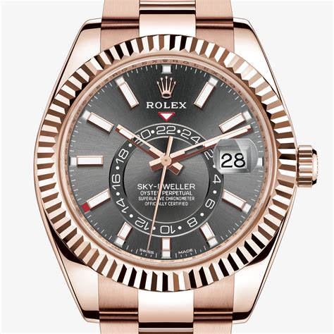 rolex sky-dweller oro everose|everose gold rolex price.